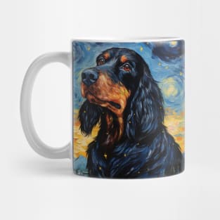 Gordon Setter painted by Vincent Van Gogh Mug